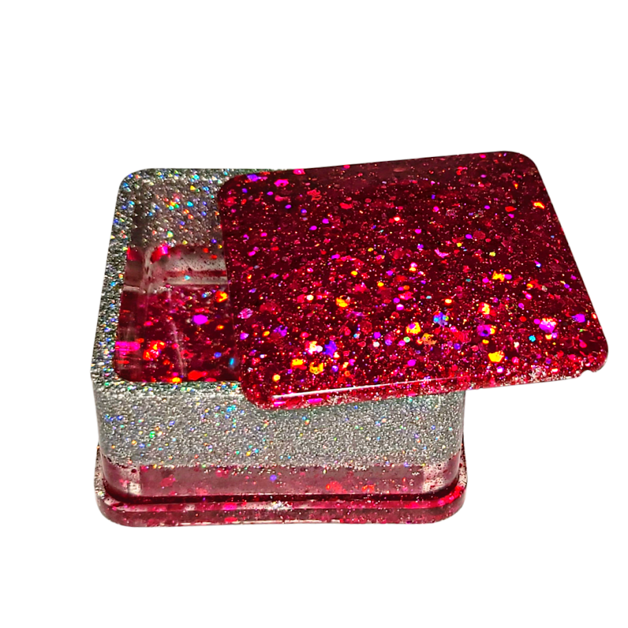 Pink Glitter Jewelry Box Cynful Creations